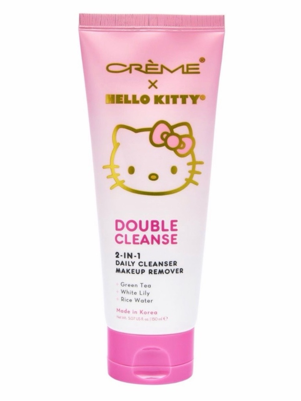 The Crème Shop x Hello Kitty Double Cleanse, Green Tea, White Lily, &
Rice - New